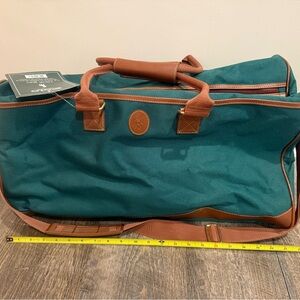 Ralph Lauren Green and Brown Duffel Bag